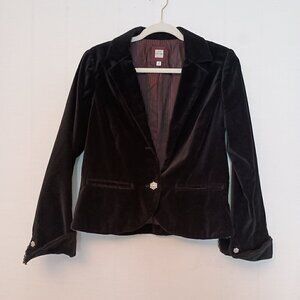 Old Navy Women’s Cotton Velvet Jacket Size M Almost Vintage Holiday 2005
